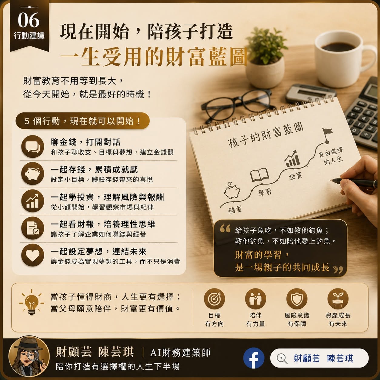 陪孩子打造一生受用財富藍圖的行動建議